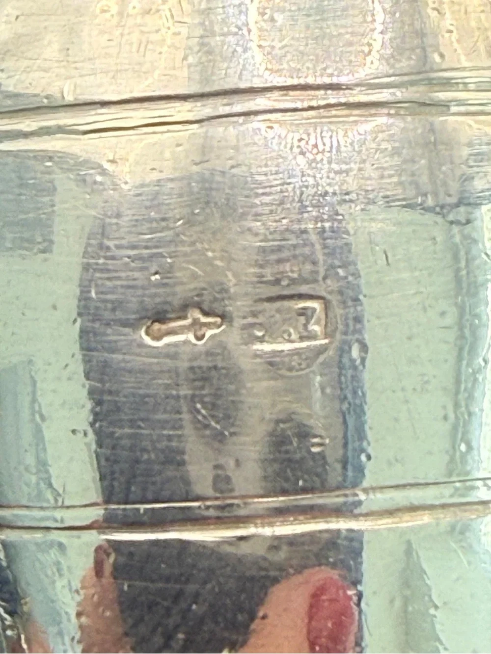 Vintage Dutch .833 Silver Napkin Ring Engraved – Beaded Hallmarked